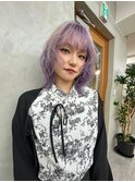 ウェーブボブ/アンブレラ/パープル