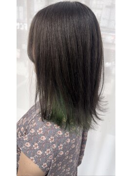 ルノン シェリー(LUNON cheliy) インナーカラー/グリーン/ハイトーン