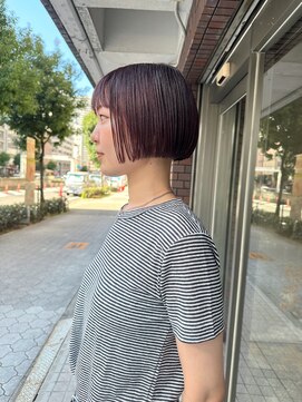 ハマモト ブリーチなしチェリーボブ