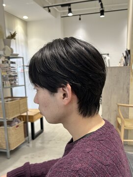 ビューバイネオリーブ 用賀店(Beau'r by neolive) ベリーショートウルフアッシュブラックカルマパーマ《用賀》