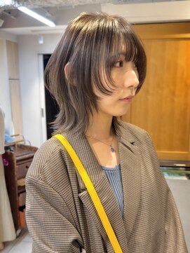 テトラ バイ ネオリーブ 横浜西口店(tetra by neolive) ウルフカット　ハイライト　グレージュ　レイヤー
