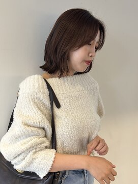 ニコフクオカヘアーメイク(NIKO Fukuoka Hair Make) [NIKO]レイヤーボブ/オレンジブラウン