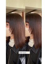 ヘアラウンジ アンリオ(hair lounge an rio)&nbsp;がっつり作らないポイントレイヤー×ミディアム