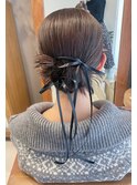 カチモリヘア×サテンリボン【福島/ヘアセット】