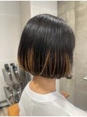大人可愛い丸みボブスタイルストレートヘア20代30代40代