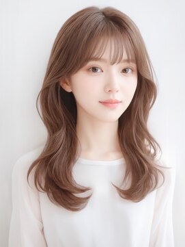 プティ(PUTY) 三宮 ミルクティーベージュ レイヤーカット 顔まわりカット