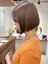 カリネバイフィエル(CALINER by Fier)&nbsp;◎ぷつんとボブにミルクティーベージュ◎