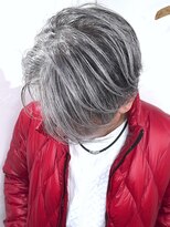 ブレイズヘアー(BLAZEhair) 【白髪を味方に】脱白髪染めメンズバレイヤージュ×ブリーチ2回