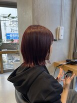 エリマ 調布(elima)&nbsp;調布レディースカット切りっぱなしボブブリーチなしダブルカラー