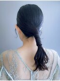 結婚式お呼ばれヘアアレンジ/ヘアセット/ヨシンモリ/20代30代