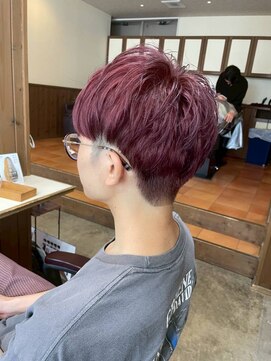 透け感ワインレッド