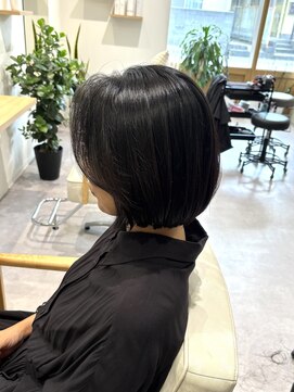 ブランシュ 南行徳店(BLANCHE) 韓国風ボブ/フェイスレイヤー/暗髪スタイル/佐久間凪沙