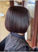 重ため丸みボブ