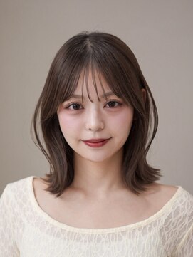 オーラ オモテサンドウ(Aura omotesando) ミディアムボブ×透明感カラー