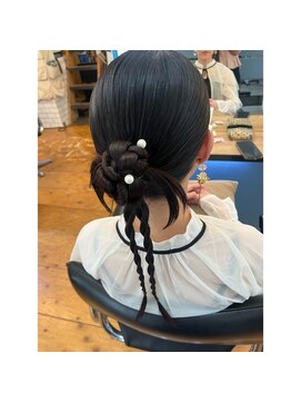 ヘアアレンジ／カチモリヘア／Lagom／下北沢