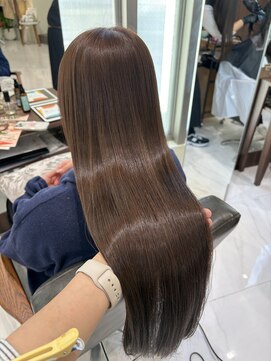 ブリーチなしカラー/ミルクティーベージュ