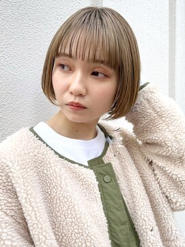 ソト 銀座(soto.) グレージュ、ツヤ髪スタイル、グラデーションカラー［銀座］