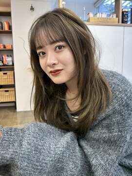 サンドイエナ 横浜店(sand yena) くびレイヤーボブルフネビージュ小顔ワンレンこなれミディ