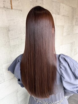 ミルヘアデザイン(mil hair design) 縮毛矯正 質感ストレート 髪質改善カラー 顔まわり ブリーチ