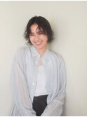 CAF 照下 ダークアッシュ 似合わせカット ニュアンスパーマ　