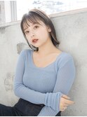 インナーカラー×切りっぱなし
