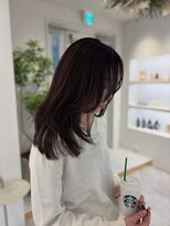 リブレ(LIBRE) 【LIBRE☆高津】ロングレイヤー 透明感ブラウン 海外風