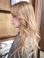 ブロック ジャポン(bloc japon)&nbsp;ペールベージュブロンドベージュ顔周りレイヤー海外風レイヤー