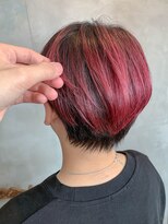 テトヘアー(teto hair) short(ピンク、グラデーションカラー、ベリーショート)