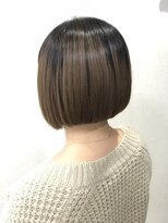今日は美容院 少し前下がりのボブ
