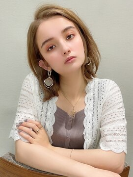 シルクレイ 吉祥寺店(Silk-lei) 小顔ヘア★ボブ×オリーブカラー 20代30代/Silk-lei吉祥寺
