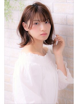 ソア 武蔵小杉(SOAR) かき上げヘムライトラベージュ暖色カラーストカールくびれヘア