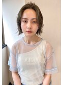 センターパート×切りっぱなしボブ【アフロート吉祥寺 緒方】