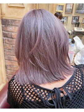 アリーシャ バイ アルティナ(Alisha by artina) ロブヘア×アッシュピンク×モーブカラー×透明感