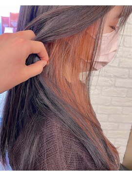 ヘアーギャラリー アヴァン(HAIR GALLERY) イヤリングカラー(アプリコットオレンジ)