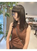 ロング×ワイドバング×フェイスレイヤー