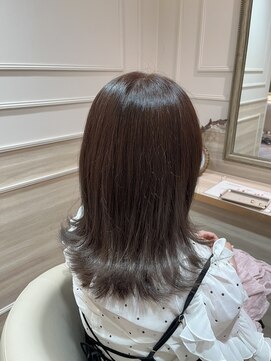 アンド ラ ブランシュ(&.La Blanche) 前髪カタログ/ピンクベージュ/インナーグレージュ/マチルダボブ