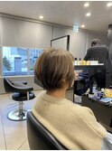 白髪が目立たないハイライトベージュ【白髪染め】