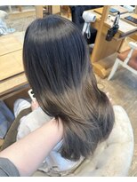 バイオレット 表参道店(Violet)&nbsp;艶感アイスグレーカラーレイヤーカットニュアンスカラー