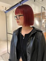 メロウマン(mellowman) ぱっつんボブ20代30代40代ハイライトブリーチダブルカラー立川