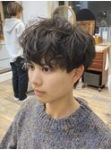 ニュアンスパーマ/マッシュ/刈り上げ/メンズ