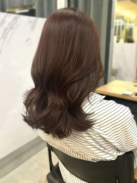 アリュウル 表参道 青山(Allure) 大人可愛いくびれミディ*レイヤーカット/ピンクブラウン