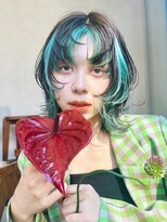 アルバム 銀座(ALBUM GINZA)&nbsp;デザインカラーレイヤーカットアッシュブラック_89505