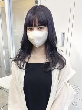 ジーナ オモテサンドウ(XENA) ケアブリーチ×ダブルカラー×ダークパープル(表参道)