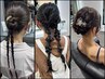 【ヘアセット☆ヘアアレンジ】パーティーセット◎結婚式◎韓国風◎お呼ばれ◎