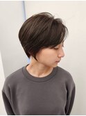 前下がりショート/ダークブラウン