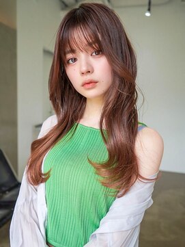 アンジェリカ 尼崎店(ANGELICA) ANGELICA ぱつっと前髪 透明感モカブラウン