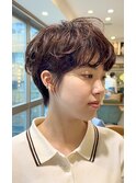 イメチェン外ハネボブ美髪ワイドバングレイヤーショート/大宮