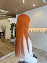 ウタリ(utari)&nbsp;高発色ビビットオレンジ【難波 桜川/ケアブリーチ】