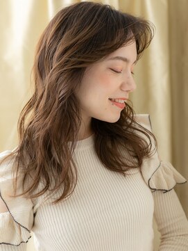 カバーヘア ブリス 戸田公園西口店(COVER HAIR bliss) かきあげバング韓国風巻き小顔デジタルパーマY戸田公園30代40代