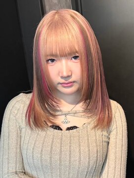 ヌル 神宮前店(Null) スラッシュカラー/デザインカラー/ブリーチカラー/原宿/表参道